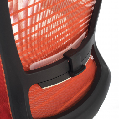 silla de oficina rojo tesla malla brazos regulables 3d soporte lumbar reposacabezas 6