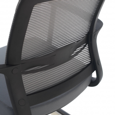 silla confidente gris alpha malla brazos fijos 5