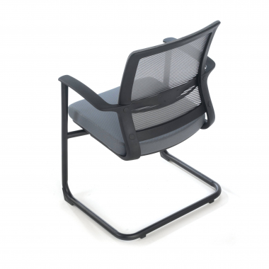 silla confidente gris alpha malla brazos fijos 8