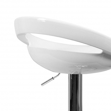 taburete de cocina blanco danko plastico sin brazos 4