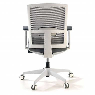 silla ergonomica blanco gris estructura blanca malla brazos regulables 1d soporte lumbar 5