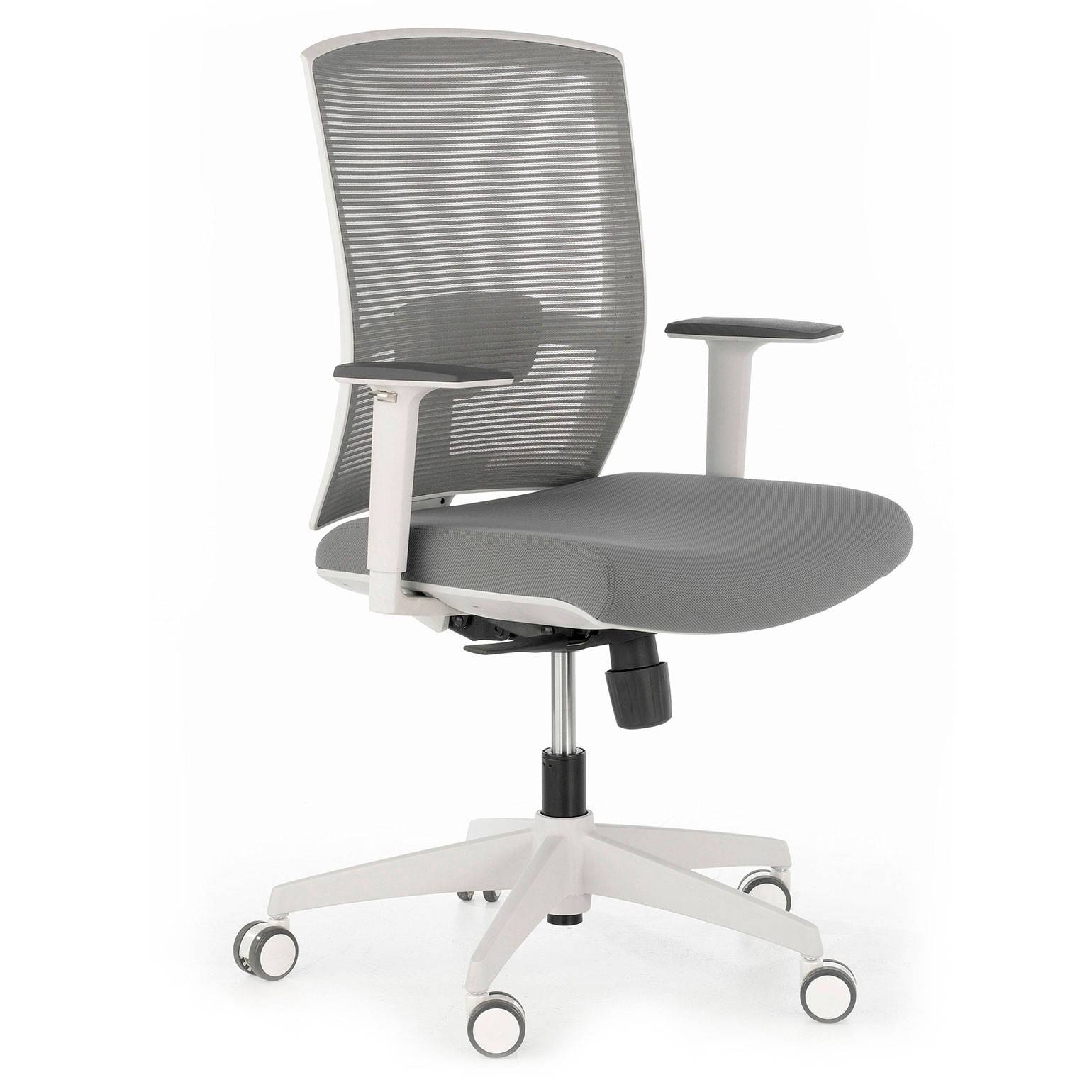 Silla de oficina ergonómica Akira white, mecanismo sincro
