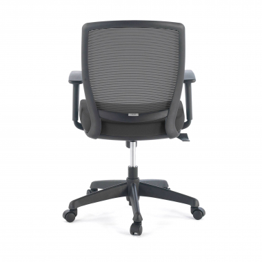 silla giratoria negro silla estructura negra malla brazos regulables 1d 7
