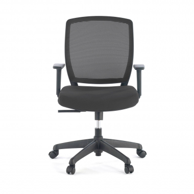 silla giratoria negro silla estructura negra malla brazos regulables 1d 3