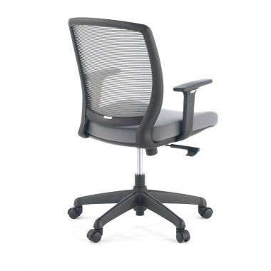 silla giratoria gris silla estructura negra malla brazos regulables 1d 6