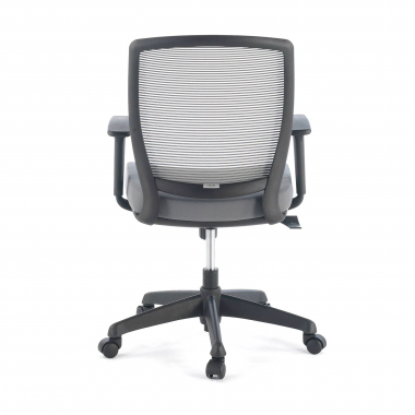 silla giratoria gris silla estructura negra malla brazos regulables 1d 7