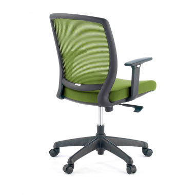 silla giratoria verde silla estructura negra malla brazos regulables 1d 4