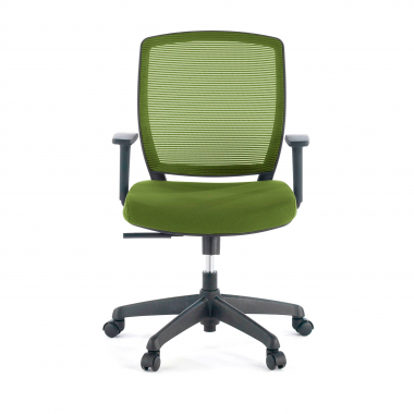 silla giratoria verde silla estructura negra malla brazos regulables 1d 7
