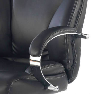 sillon de oficina negro gouda piel sintetica brazos tapizados 5