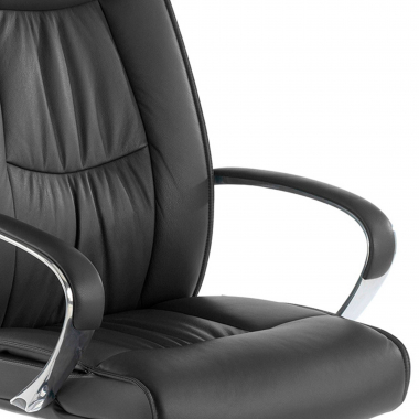 sillon de oficina negro respaldo ato piel natural piel natural brazos tapizados 5