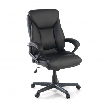 sillon de oficina negro denis piel sintetica brazos tapizados 1