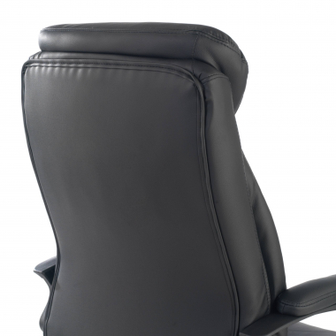 sillon de oficina negro denis piel sintetica brazos tapizados 7