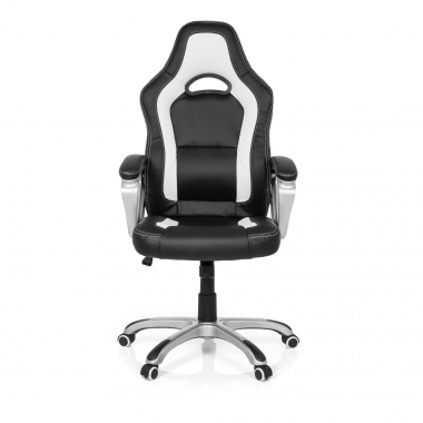 silla gaming blanco dakar piel sintetica brazos fijos 3