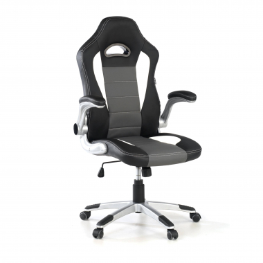silla gaming gris lotus piel sintetica brazos abatibles 1