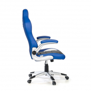 silla gaming azul lotus piel sintetica brazos abatibles 4