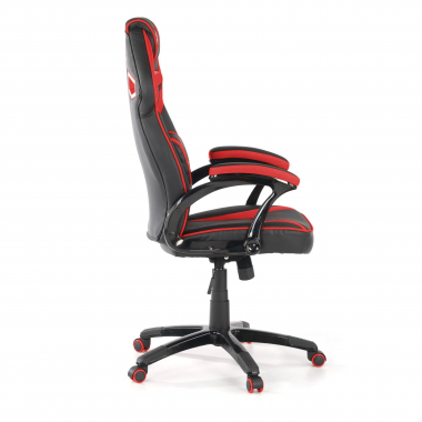 silla gaming rojo ecopiel piel sintetica brazos fijos 4