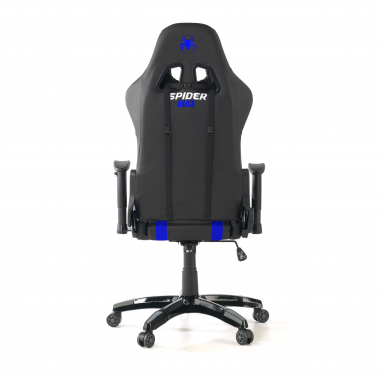silla gaming azul spider piel sintetica brazos moviles cojin lumbar y cervical reposacabezas 6