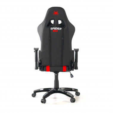 silla gaming rojo spider piel sintetica brazos moviles cojin lumbar y cervical reposacabezas 7