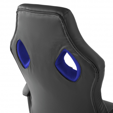 silla gaming azul montmelo piel sintetica brazos fijos 6