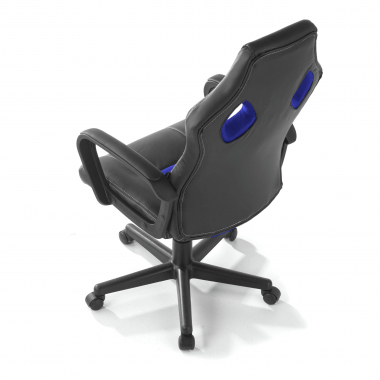silla gaming azul montmelo piel sintetica brazos fijos 9