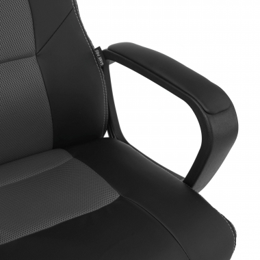 silla gaming gris montmelo piel sintetica brazos fijos 5