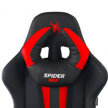 silla gaming rojo spider piel sintetica brazos moviles cojin lumbar y cervical reposacabezas 5