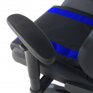 silla gaming azul spider piel sintetica brazos moviles cojin lumbar y cervical reposacabezas 5