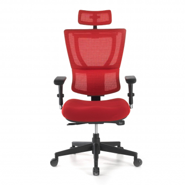 silla ergonomica rojo energy malla brazos regulables 1d doble soporte lumbar 4