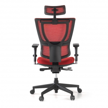 silla ergonomica rojo energy malla brazos regulables 1d doble soporte lumbar 7