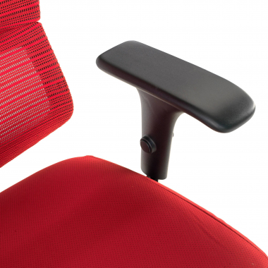 silla ergonomica rojo energy malla brazos regulables 1d doble soporte lumbar 8
