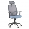 Silla de escritorio Argos con reposacabezas, malla Transpirable