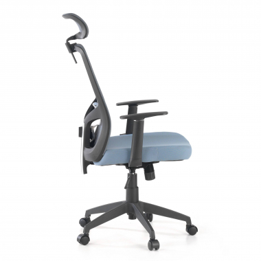 silla de oficina gris argos malla brazos fijos reposacabezas 7