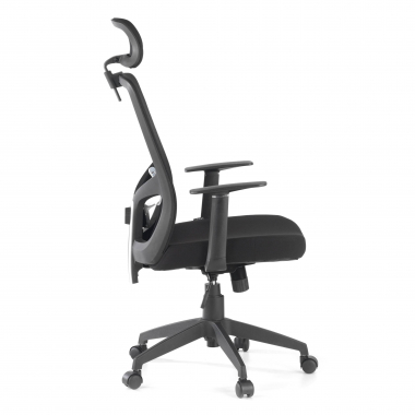 silla de oficina negro argos malla brazos fijos reposacabezas 7