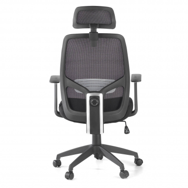 silla de oficina negro argos malla brazos fijos reposacabezas 8