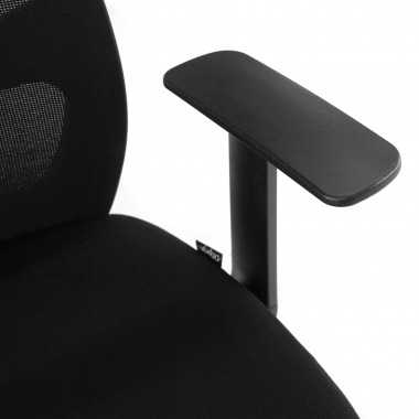 silla de oficina negro argos malla brazos fijos reposacabezas 4