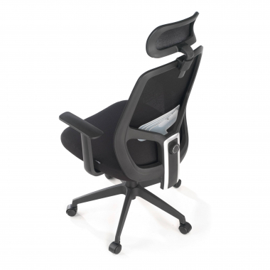 silla de oficina negro argos malla brazos fijos reposacabezas 6