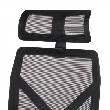 silla de oficina negro neo malla brazos fijos reposacabezas reposapies extensible 7