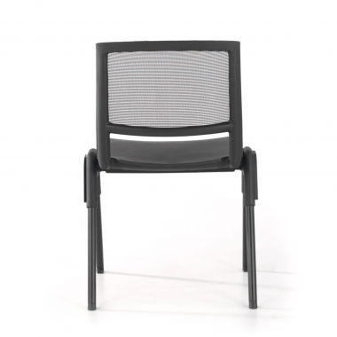 silla confidente negro shield malla sin brazos 10