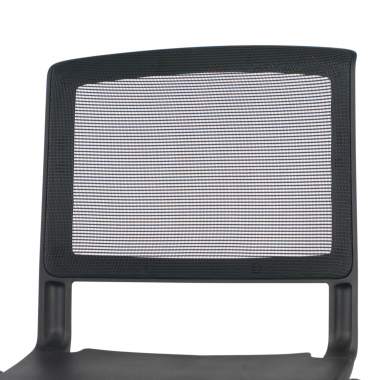 silla confidente negro shield malla sin brazos 5