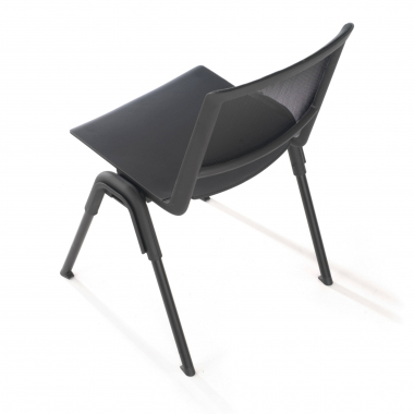 silla confidente negro shield malla sin brazos 7