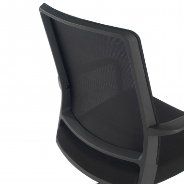 silla confidente negro red transpirable malla brazos fijos 4