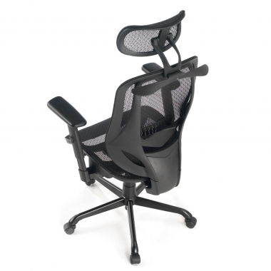 silla ergonomica negro locktech malla brazos regulables 1d soporte lumbar reposacabezas 10