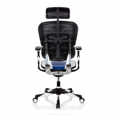 silla gaming azul ergoplus piel natural brazos regulables 3d soporte lumbar reposapies extensible 8