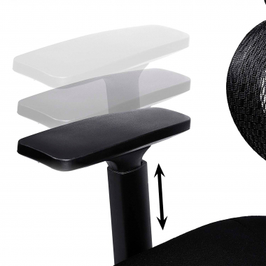 silla ergonomica negro estructura negra malla brazos regulables 3d doble soporte lumbar reposacabezas 9
