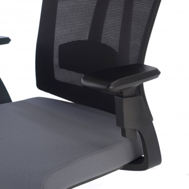 silla ergonomica gris ridley malla brazos regulables 3d soporte lumbar reposacabezas 6
