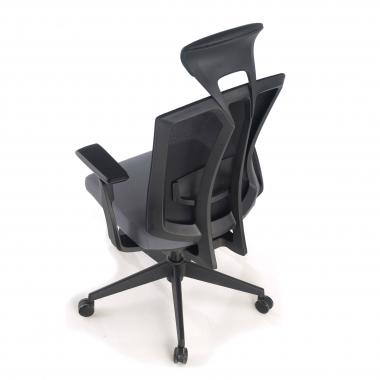 silla ergonomica gris ridley malla brazos regulables 3d soporte lumbar reposacabezas 8