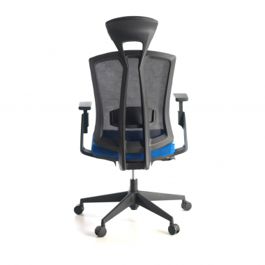 silla ergonomica azul ridley malla brazos regulables 3d soporte lumbar reposacabezas 7