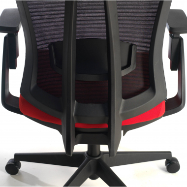 silla ergonomica rojo ridley malla brazos regulables 3d soporte lumbar reposacabezas 4