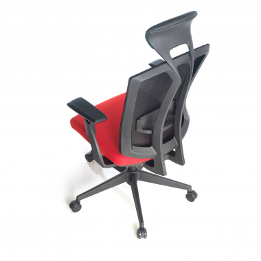 silla ergonomica rojo ridley malla brazos regulables 3d soporte lumbar reposacabezas 8