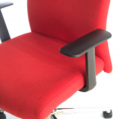 silla de oficina rojo smith tela brazos fijos 5